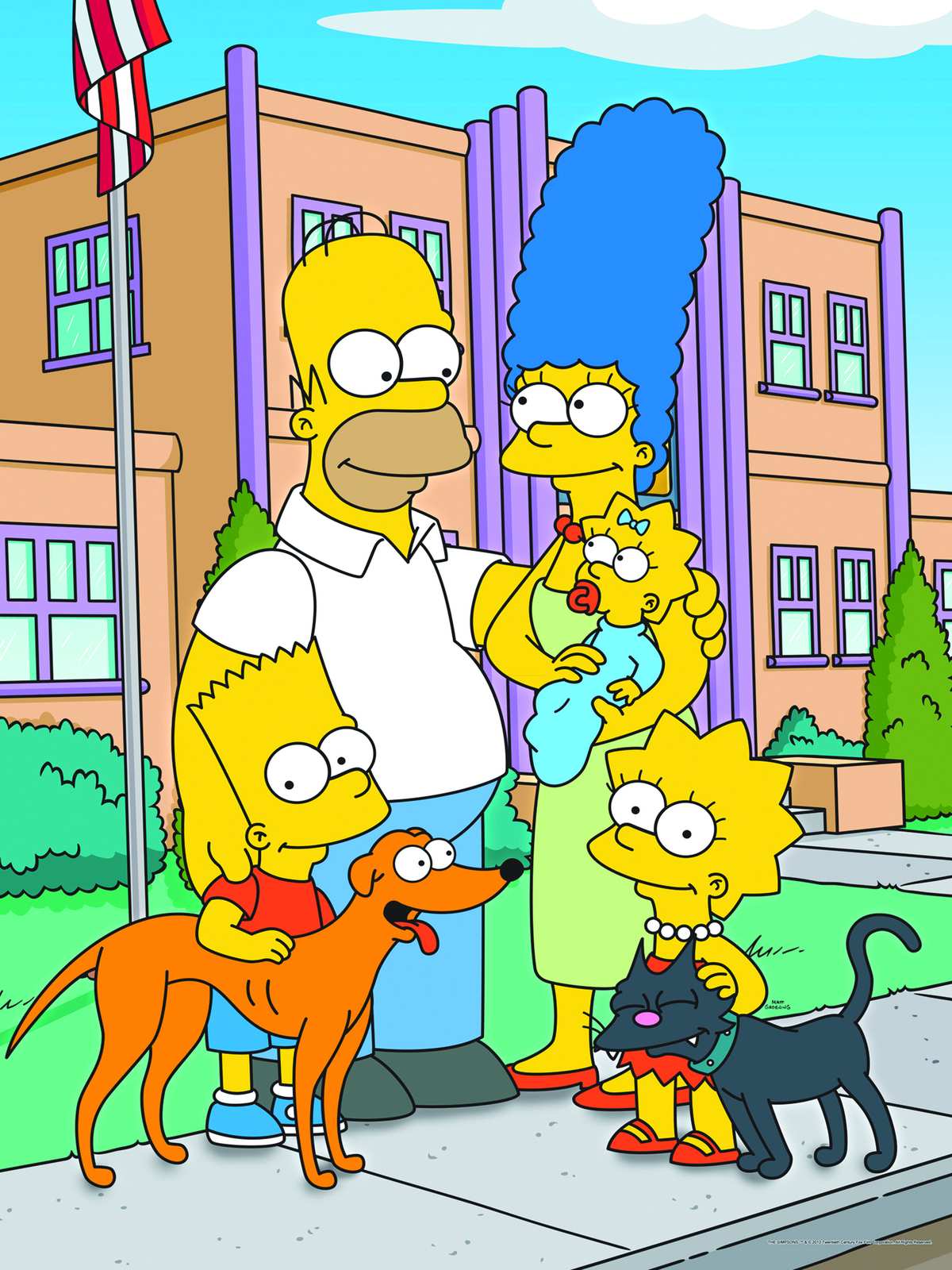 The Simpsons Family Portrait Wall Art