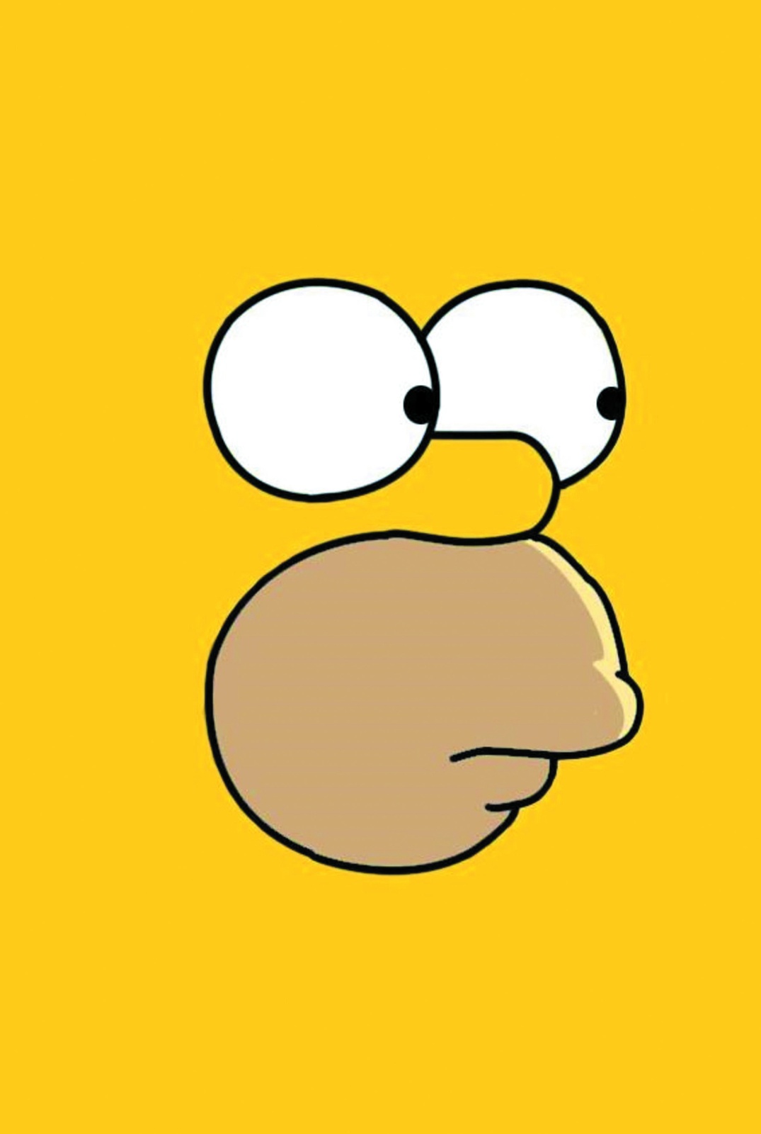 Iconic Homer Simpson Face Wall Art