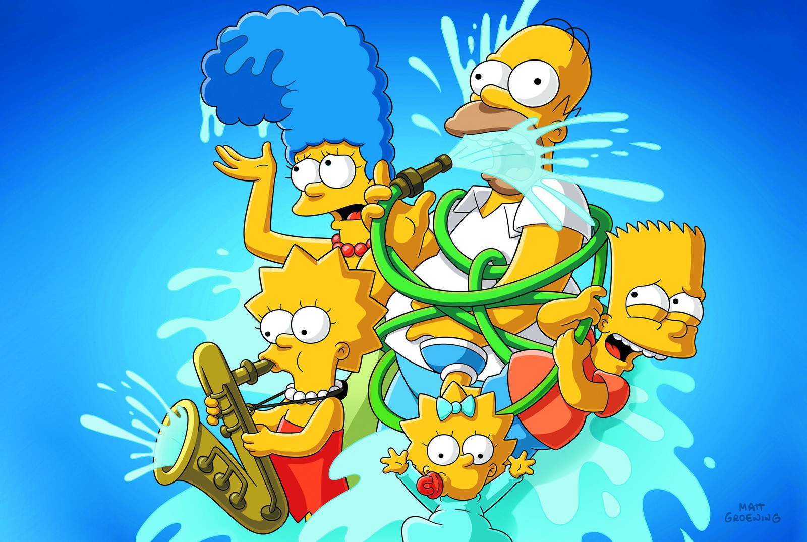The Simpsons Family Fun Wall Art