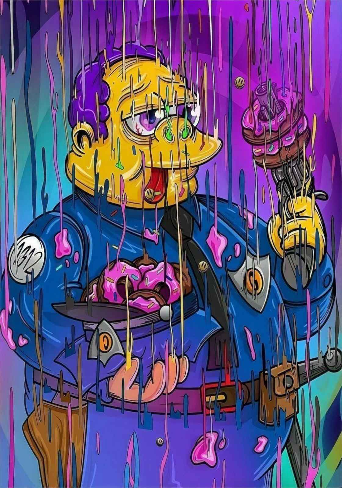 Graffiti Cop Donut Dream Wall Art
