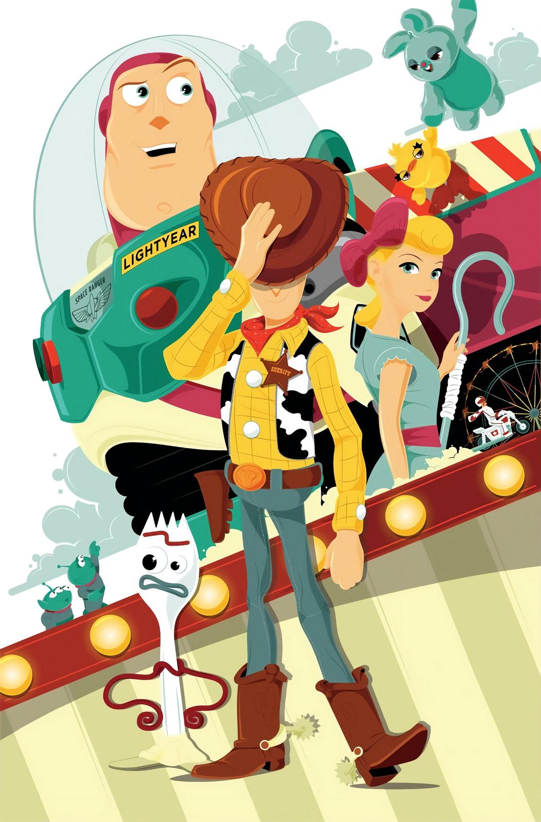 Toy Story Characters Cowboy Woody Wall Art
