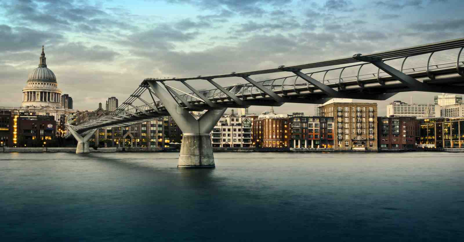 London Skyline Millennium Bridge Wall Art