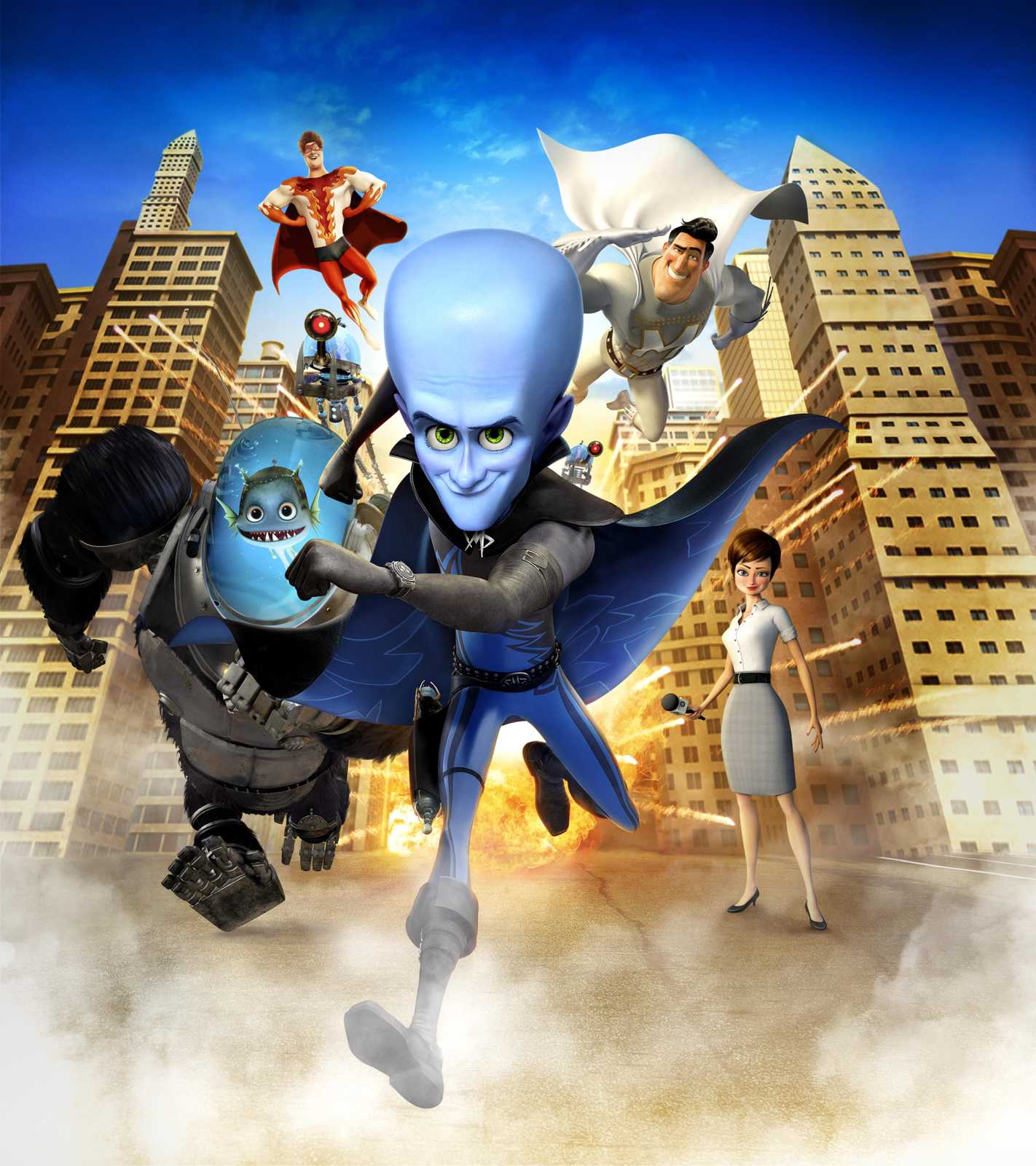 Megamind Action Scene Wall Art