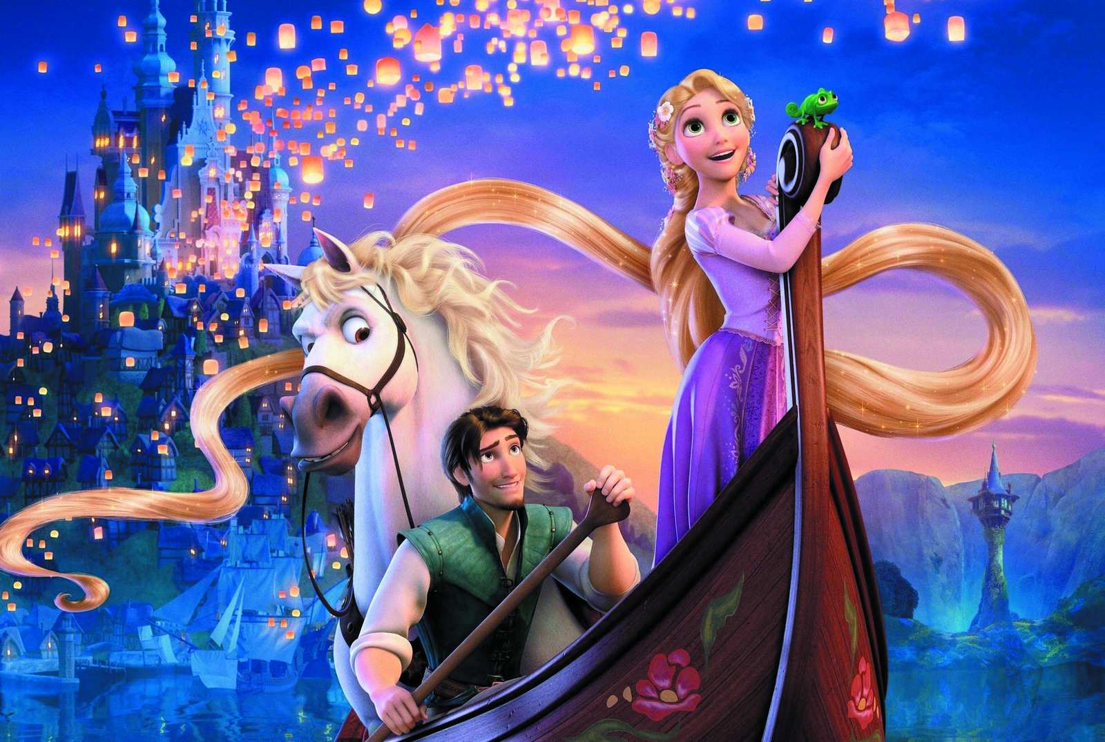 Magical Lantern Festival Rapunzel & Flynn Wall Art