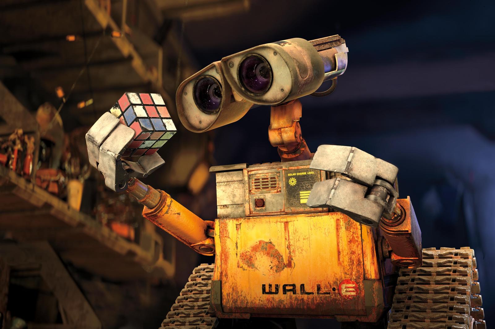 Wall-E with Rubik's Cube Wall Art