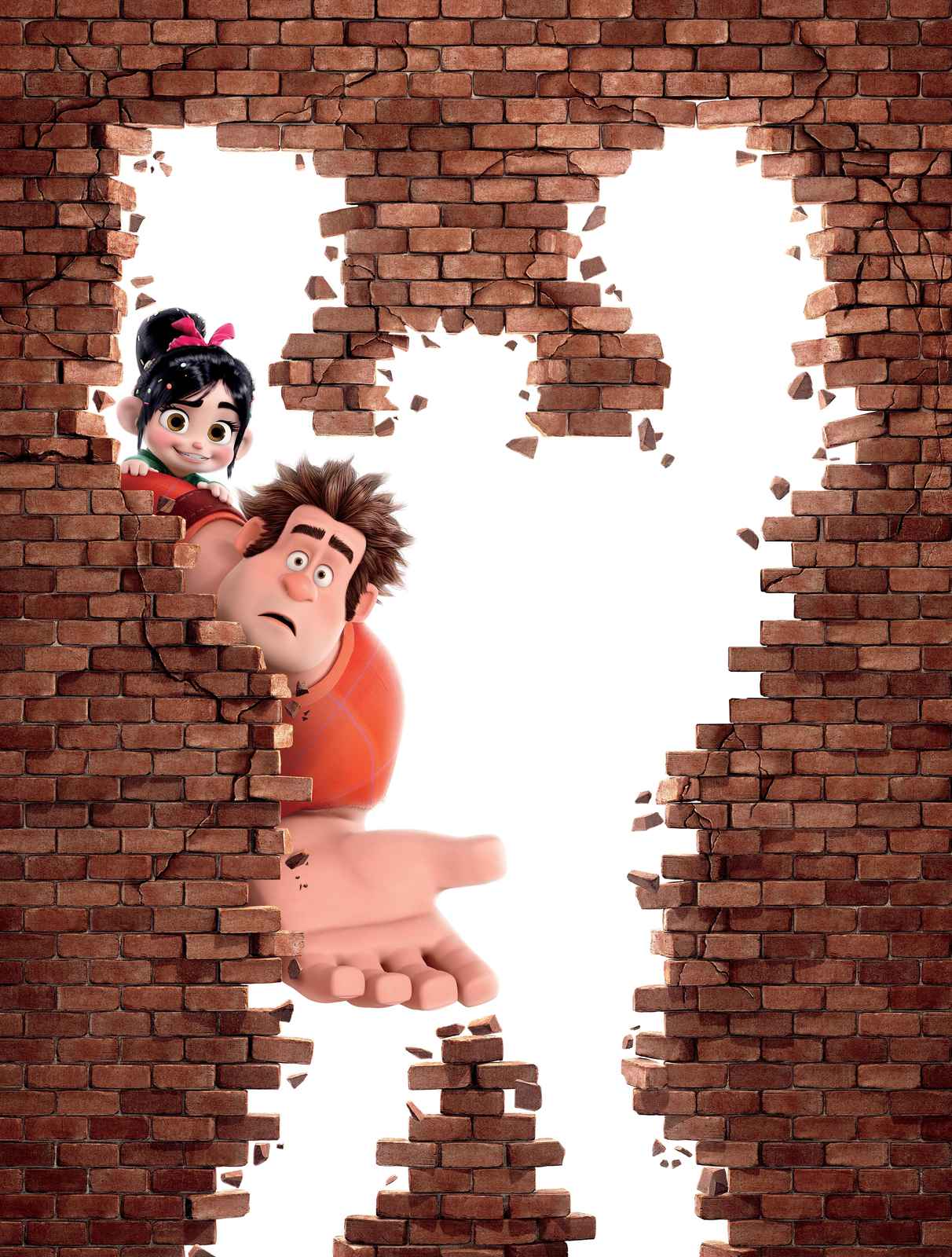 Ralph & Vanellope Wall Break Wall Art