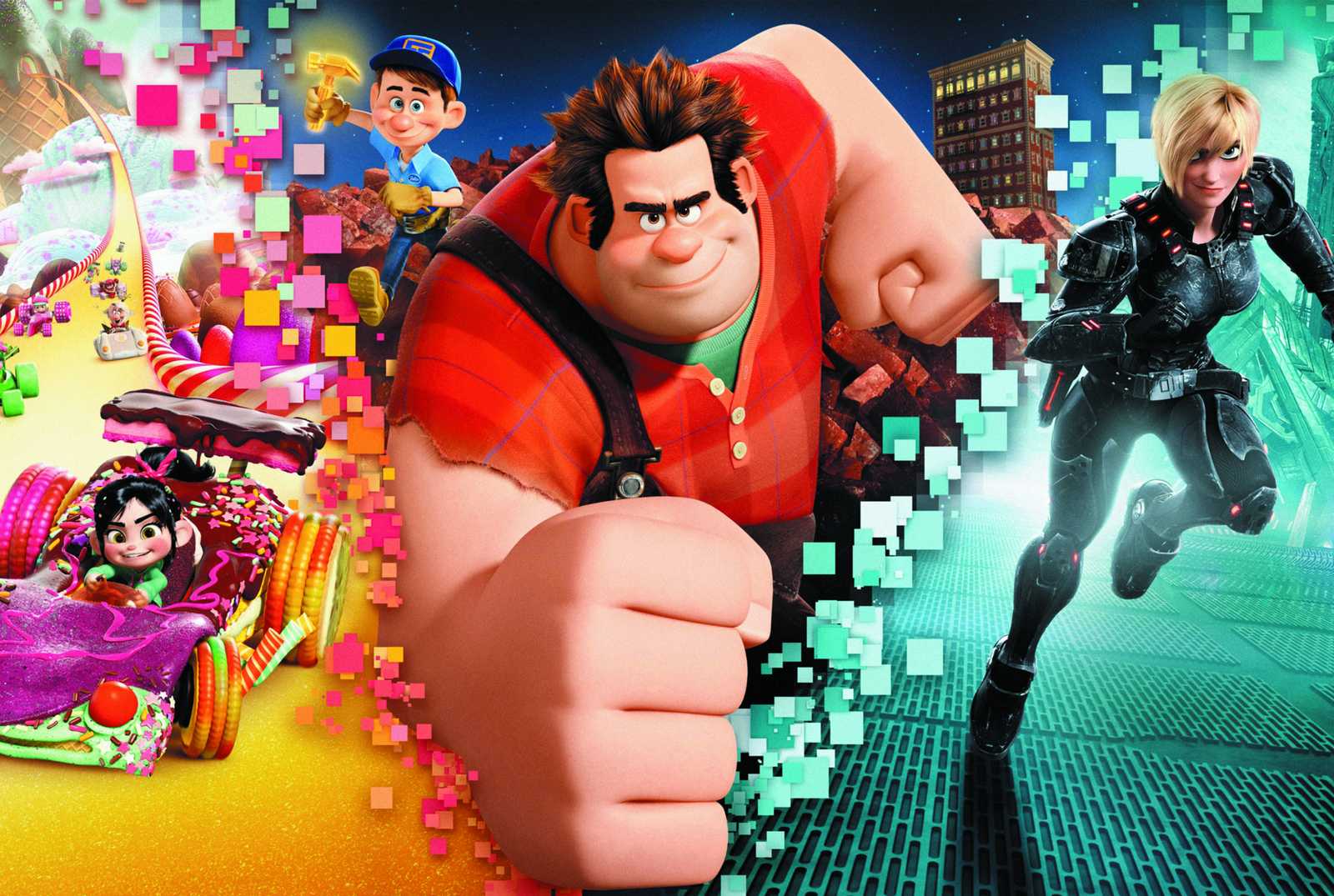 Wreck-It Ralph & Vanellope Collision Wall Art