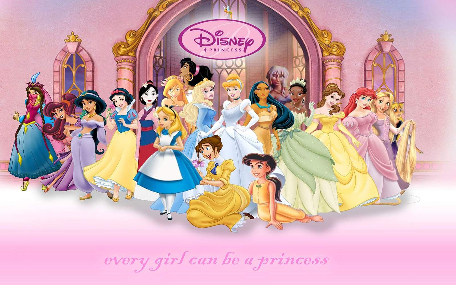 Magical Disney Princesses Dreamy Castle Wall Art
