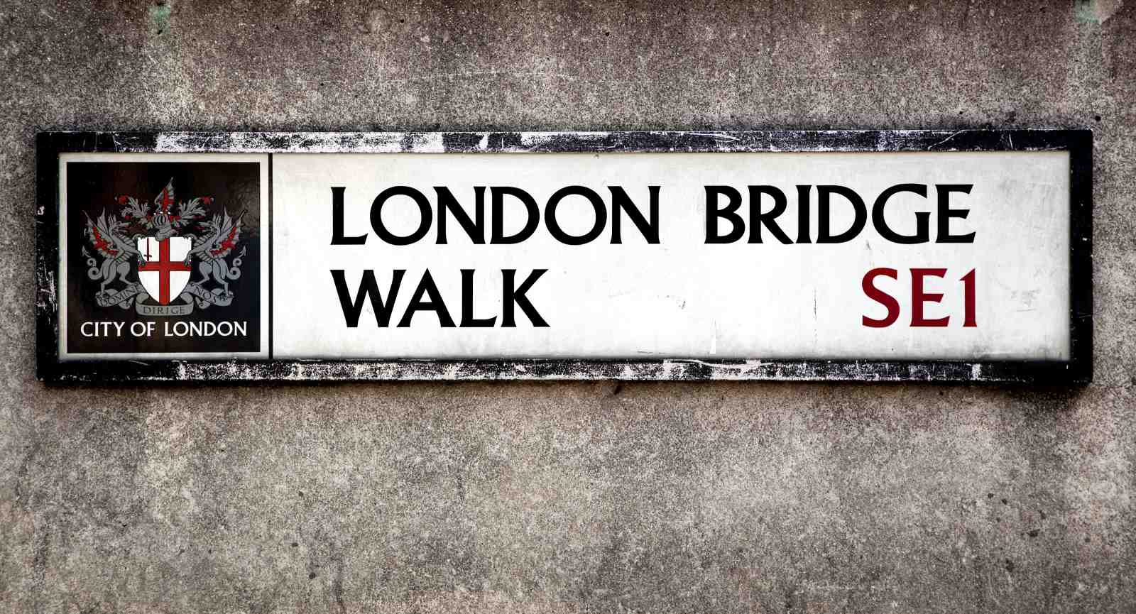Vintage London Bridge Walk SE1 Wall Art