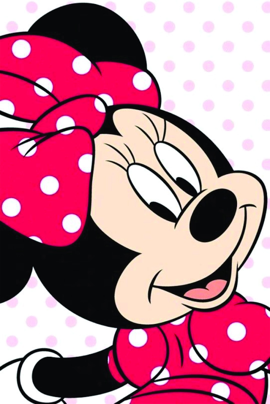 Minnie Mouse Pink Polka Dot Wall Art