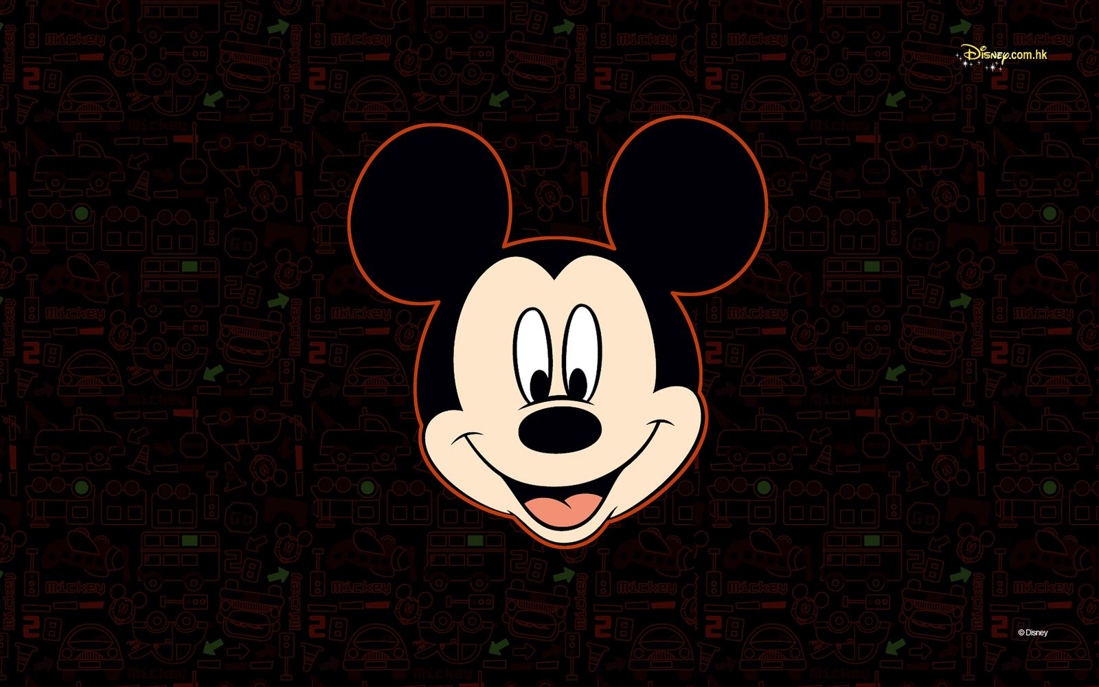 Joyful Mickey Mouse Art Wall Art