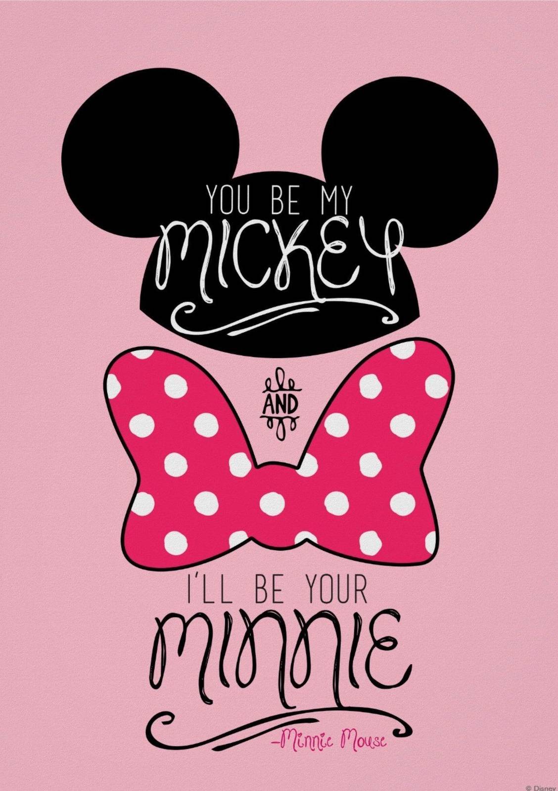 Minnie Mouse Love Quote Wall Art