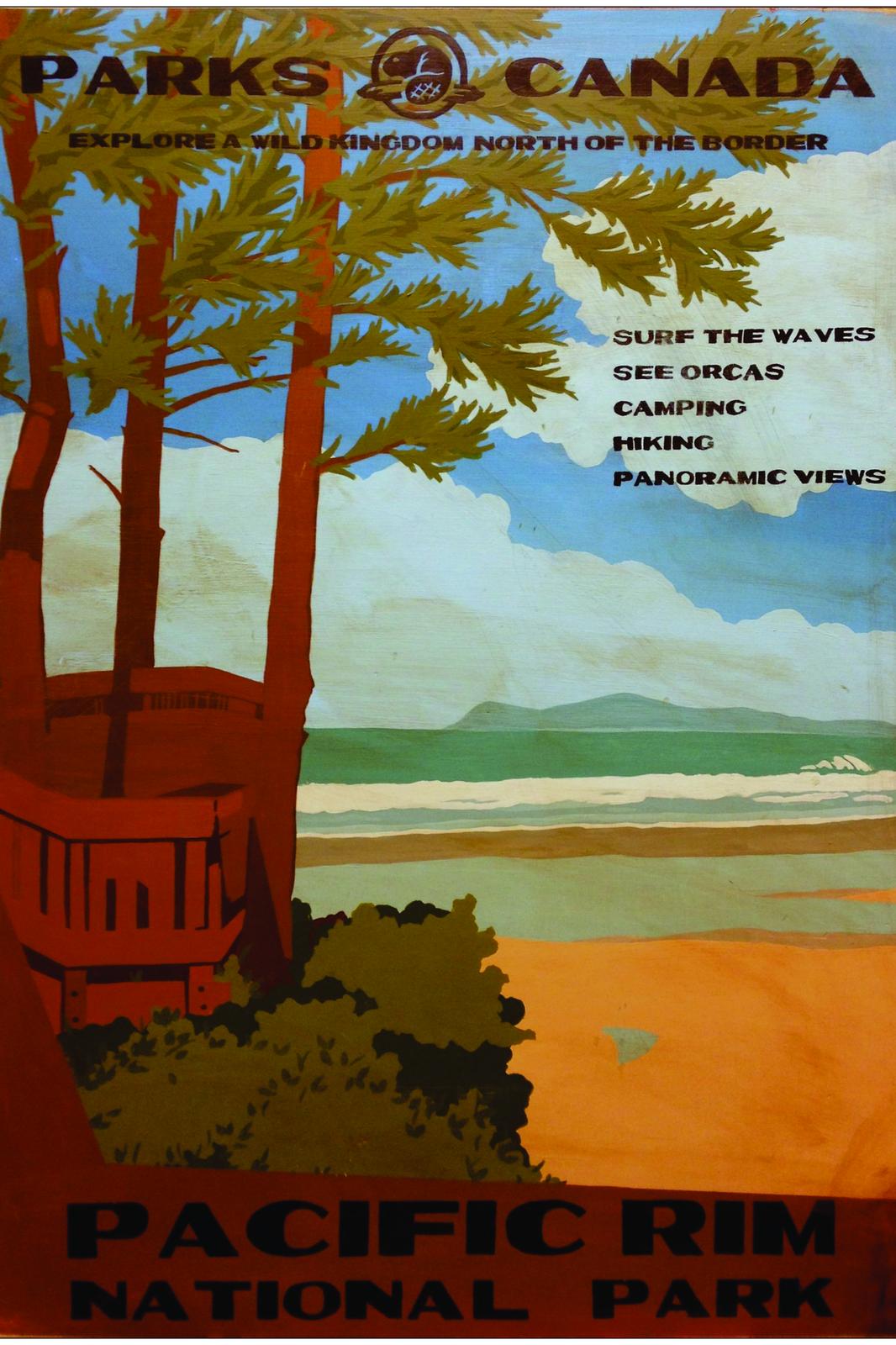 Pacific Rim National Park Retro Canada Wall Art