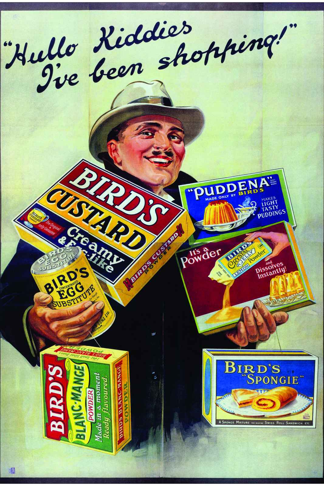 Vintage Bird's Custard & Jelly Art Wall Art