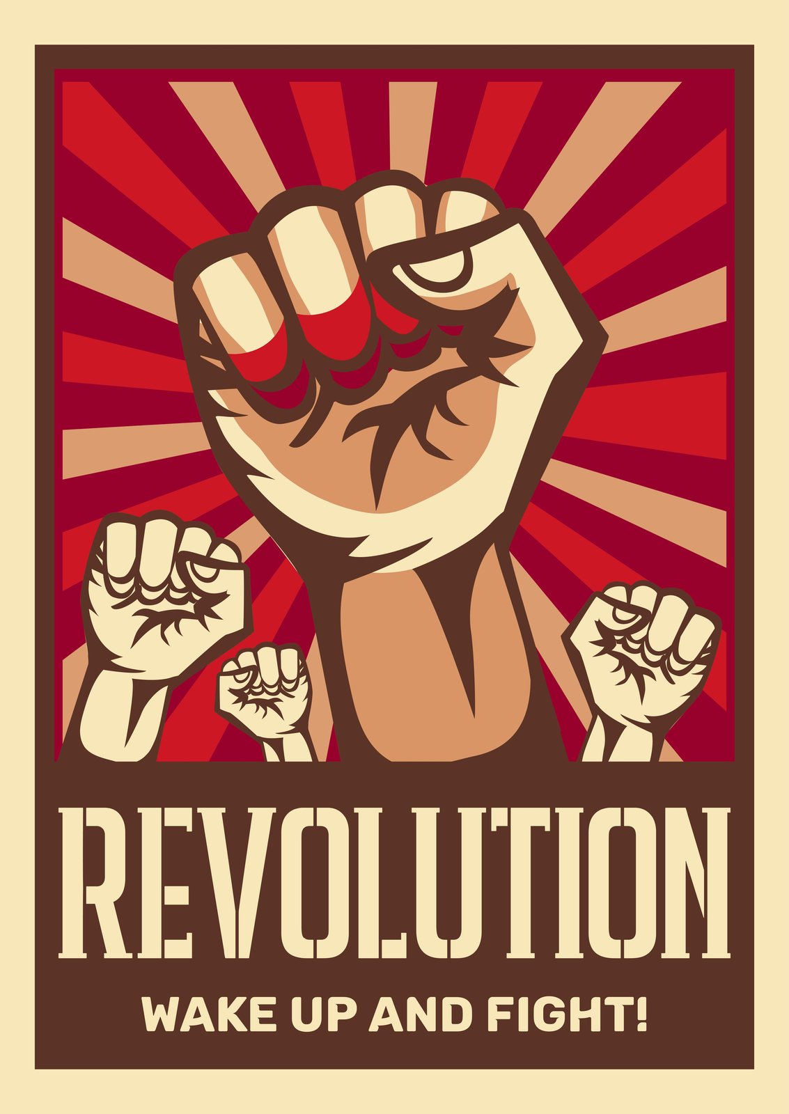 Revolutionary Fist Art Wall Art