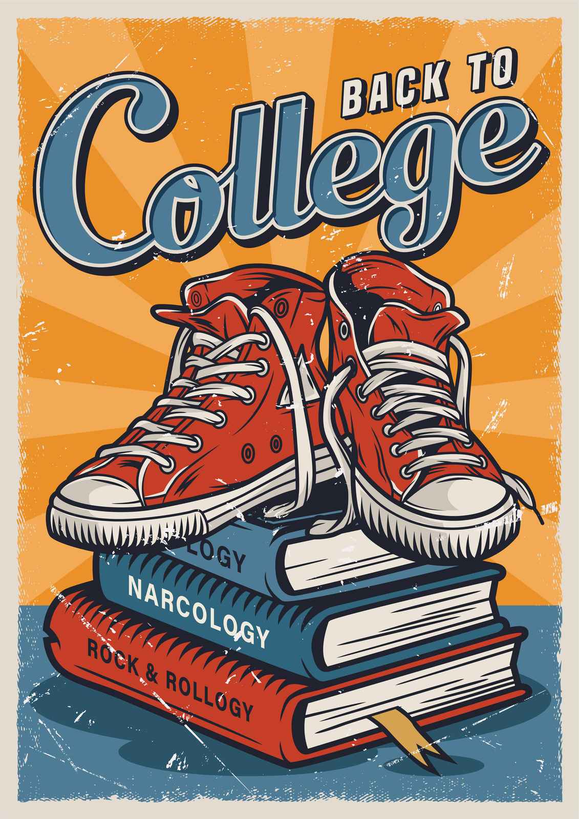 Retro Back to College Wall Art