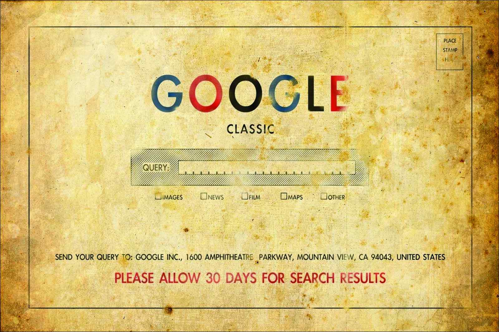 Vintage Google Classic Search Retro Wall Art