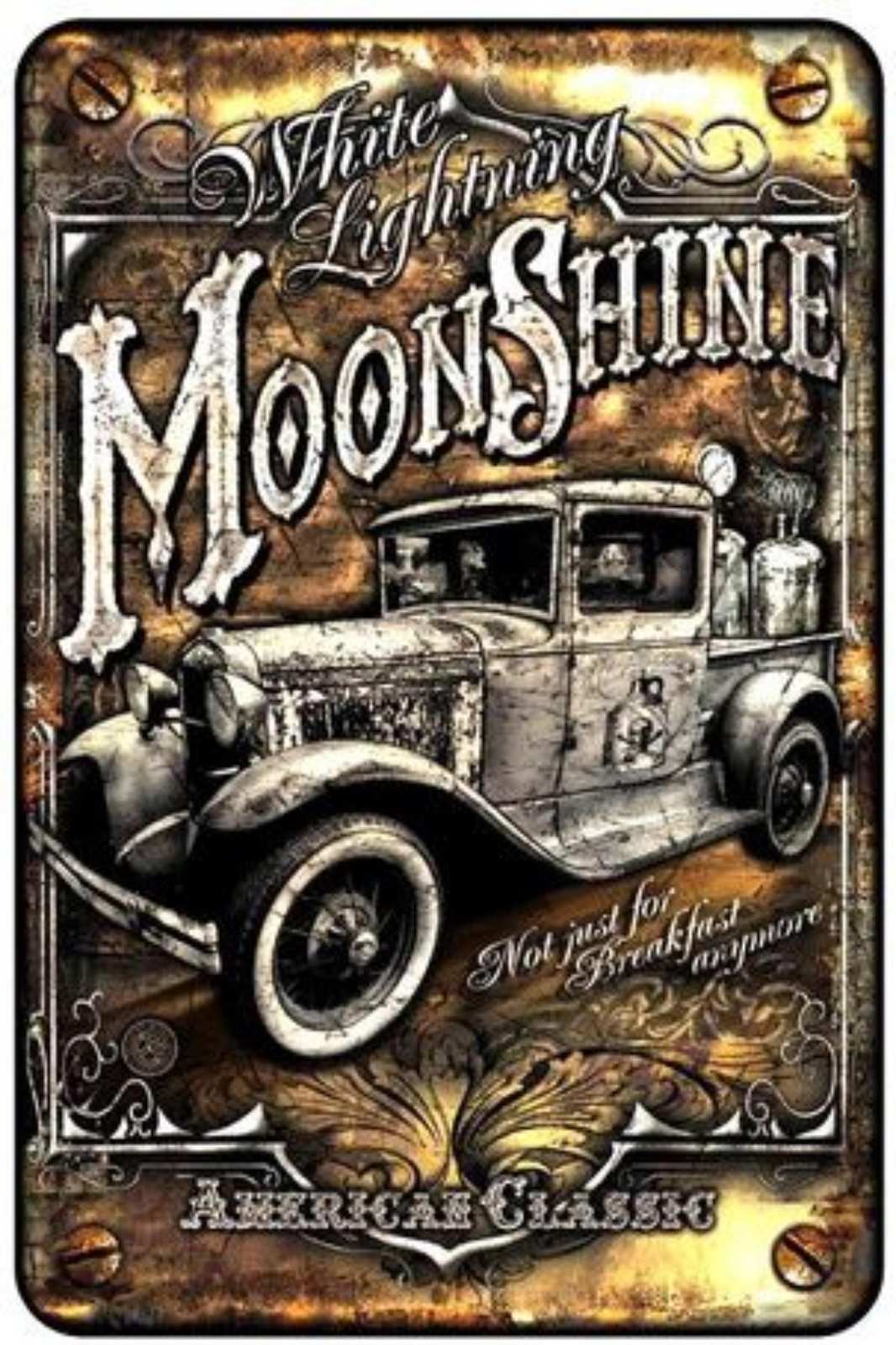 Vintage Moonshine Truck Wall Art Wall Art