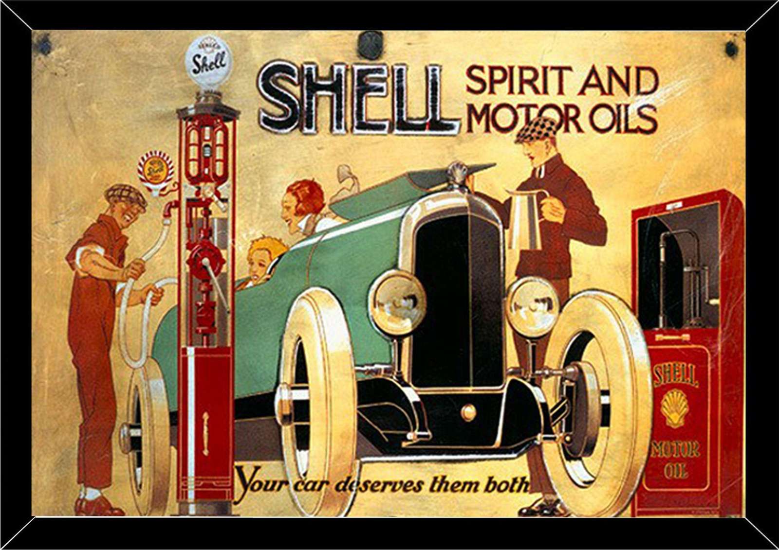 Vintage Shell Gas & Motor Oils Wall Art