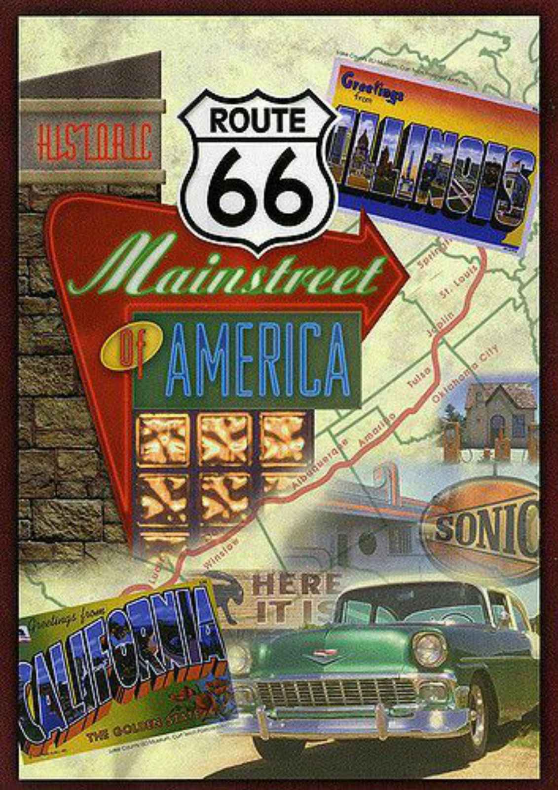 Route 66 Mainstreet America Wall Art