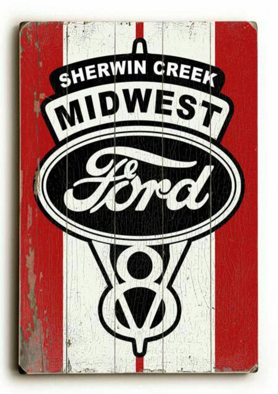 Vintage Ford Midwest Sign Wall Art