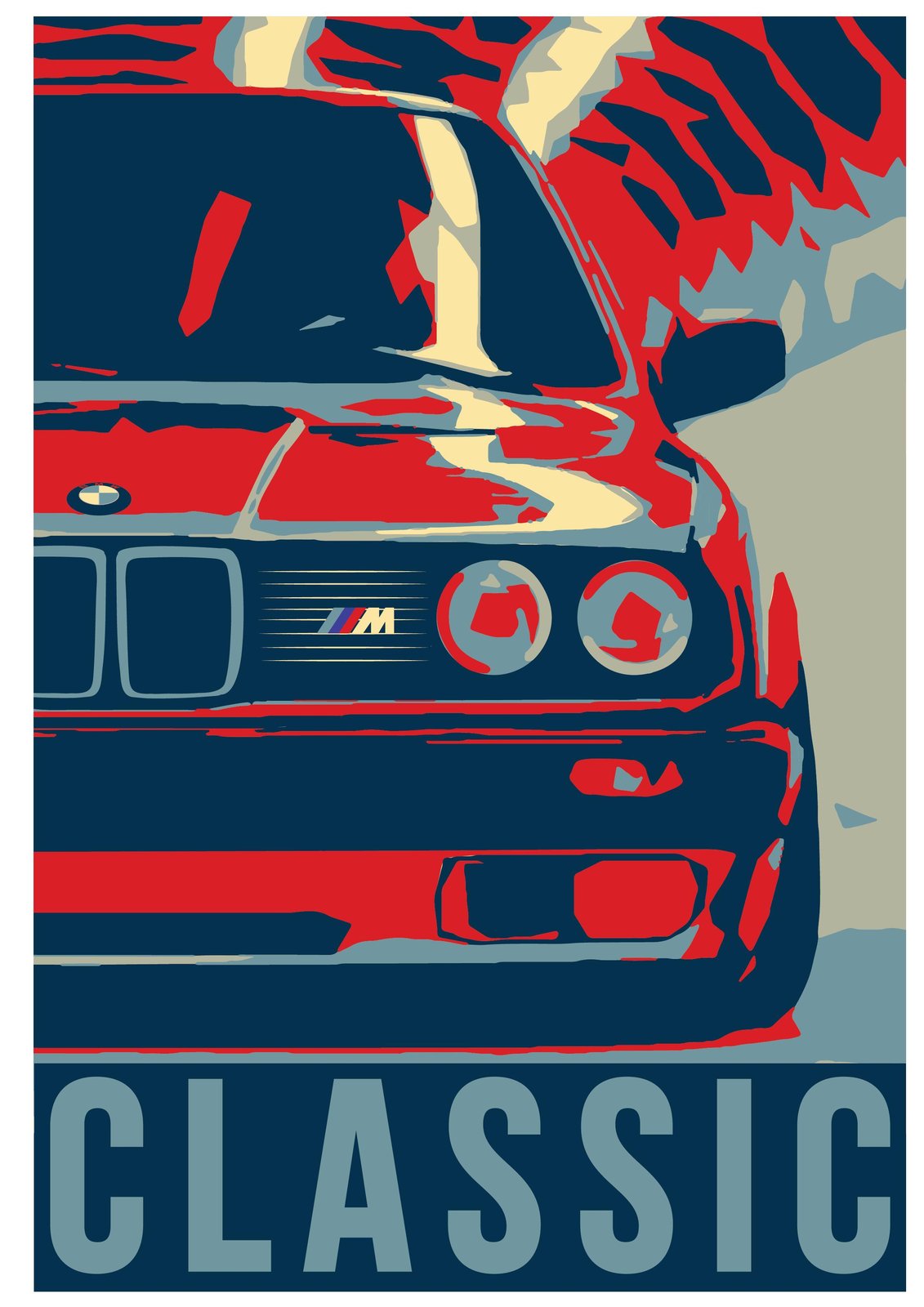 Classic BMW M Series Pop Art Wall Art