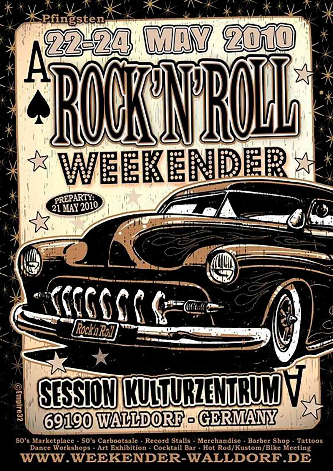 Vintage Rock N Roll Car Wall Art