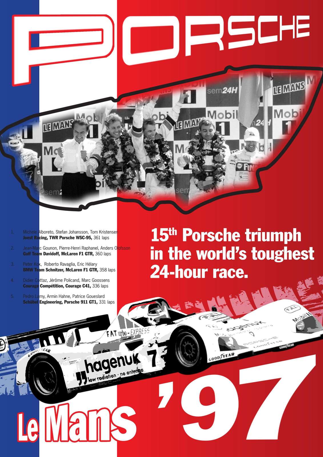 Porsche Le Mans 1997 Victory Wall Art
