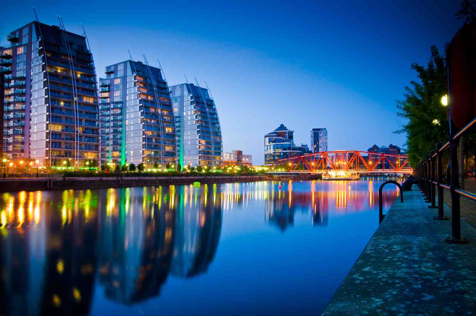 Modern Cityscape & Bridge Wall Art