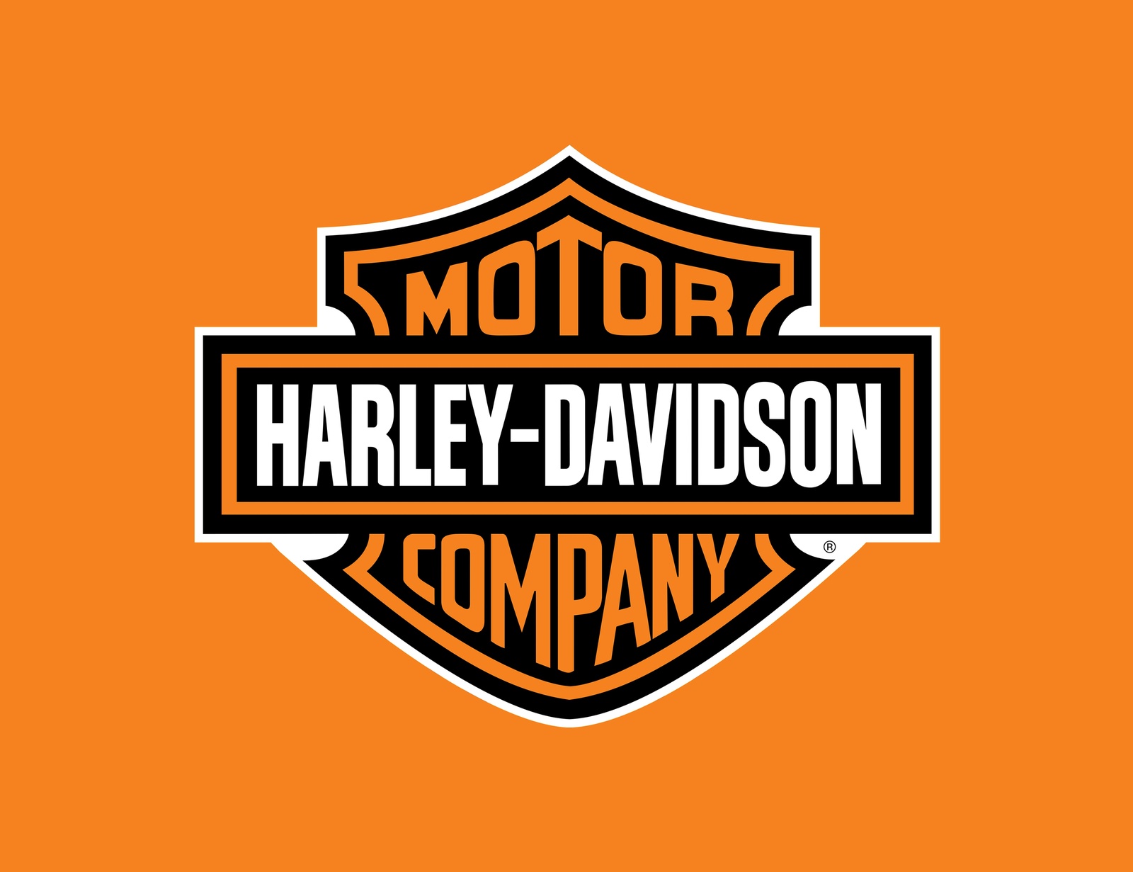 Harley Davidson Logo Vintage Style Wall Art