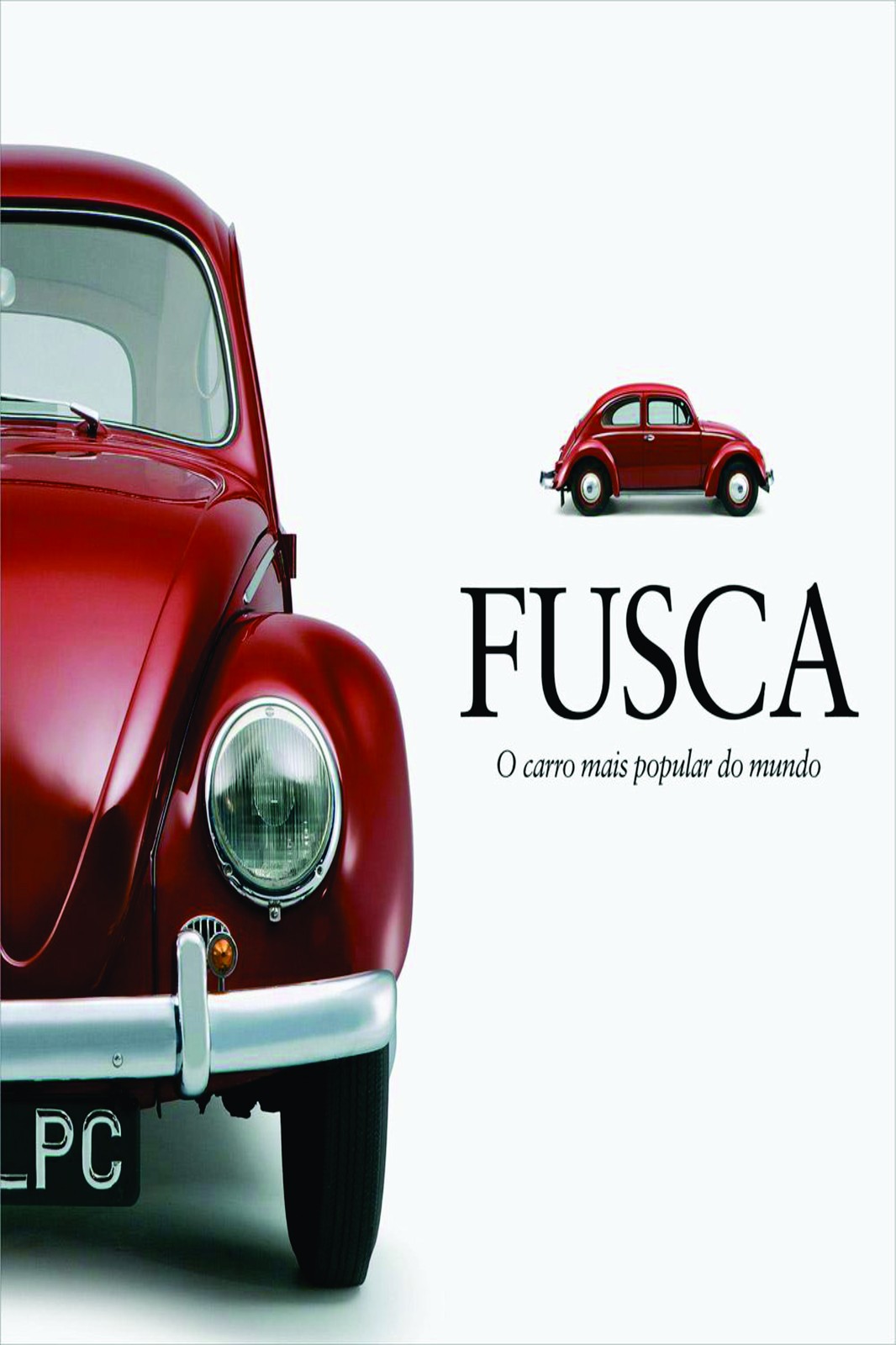 Classic Red Fusca Beetle Car Wall Art