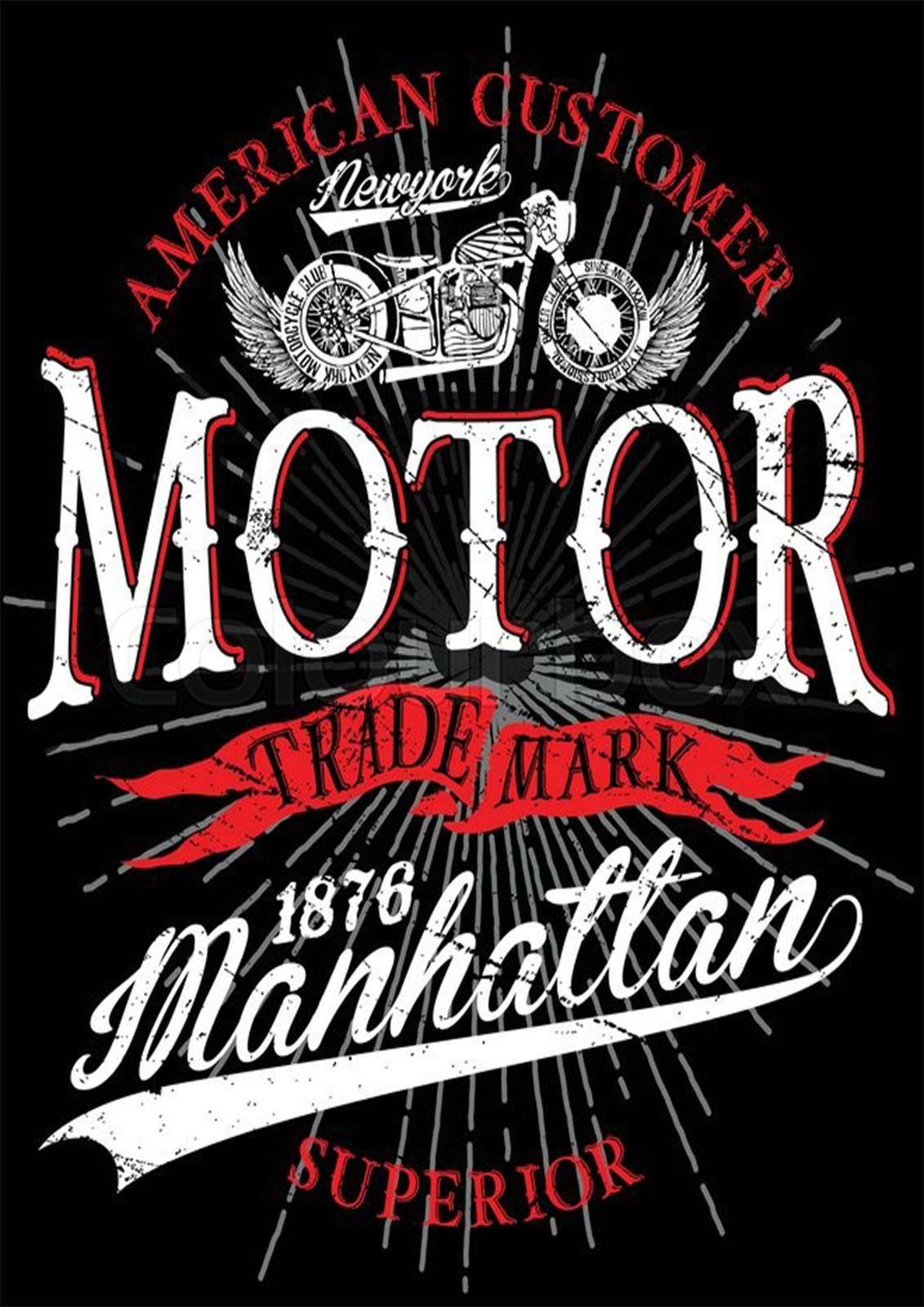 American Rider Motor Manhattan Wall Art