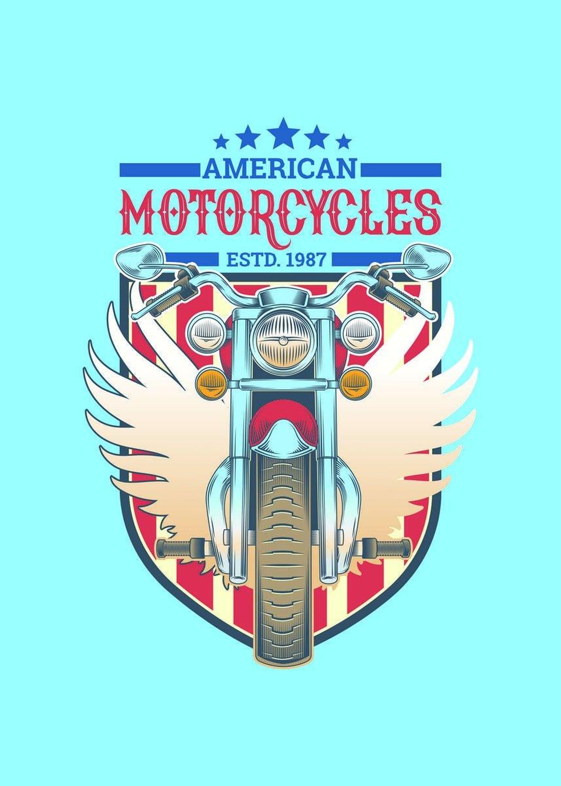 American Chopper Wings Wall Art