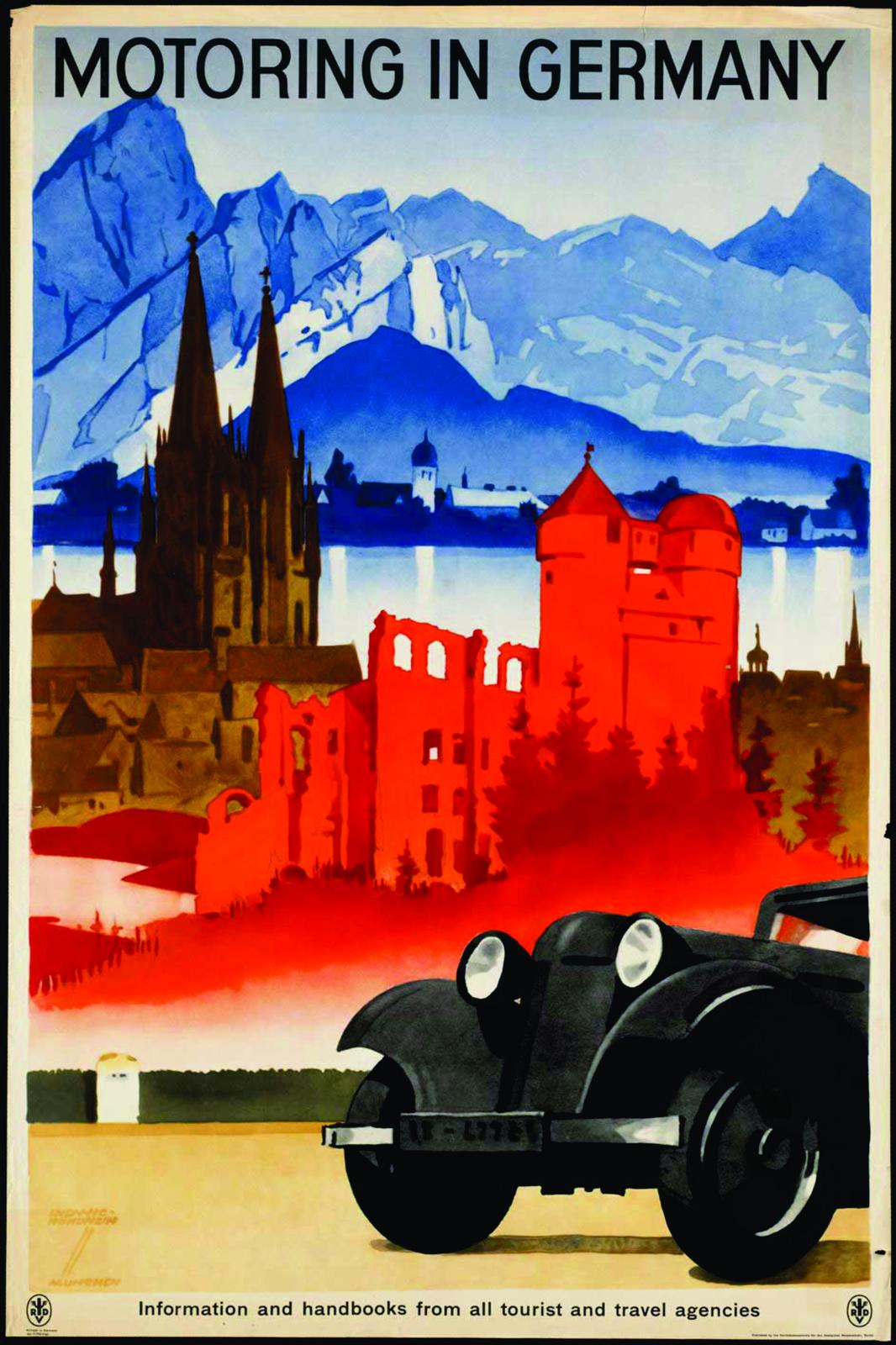 Vintage Motoring Germany Wall Art