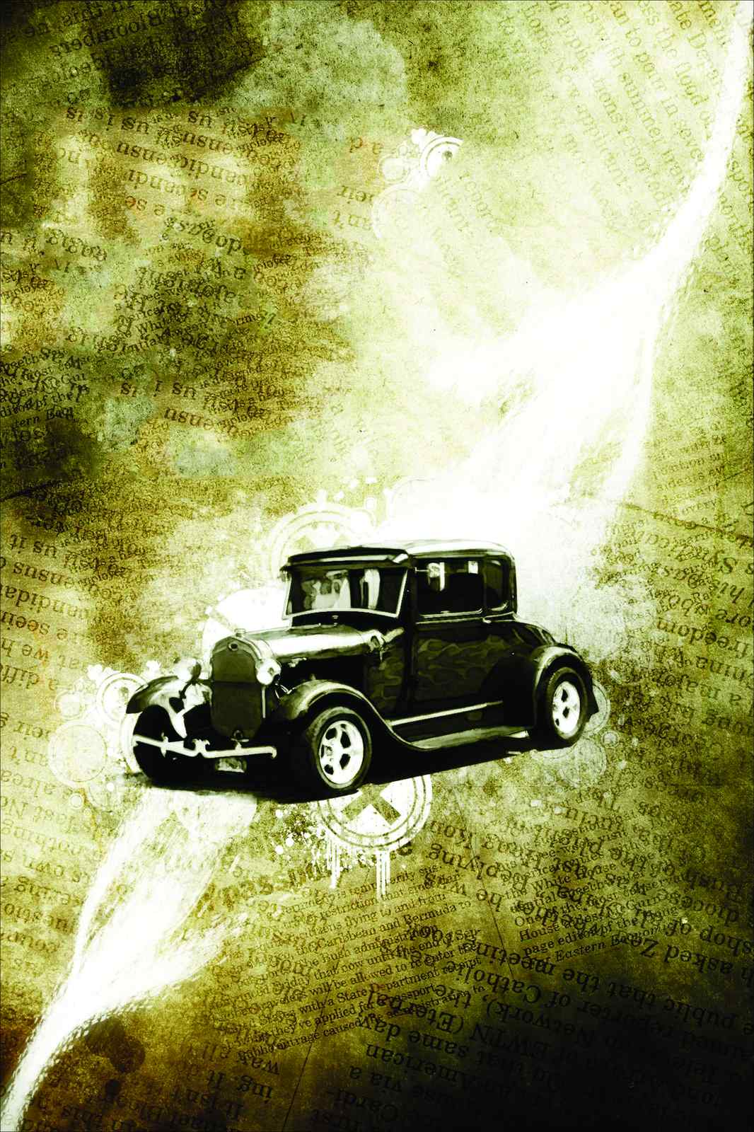 Vintage Automobile Collage Wall Art