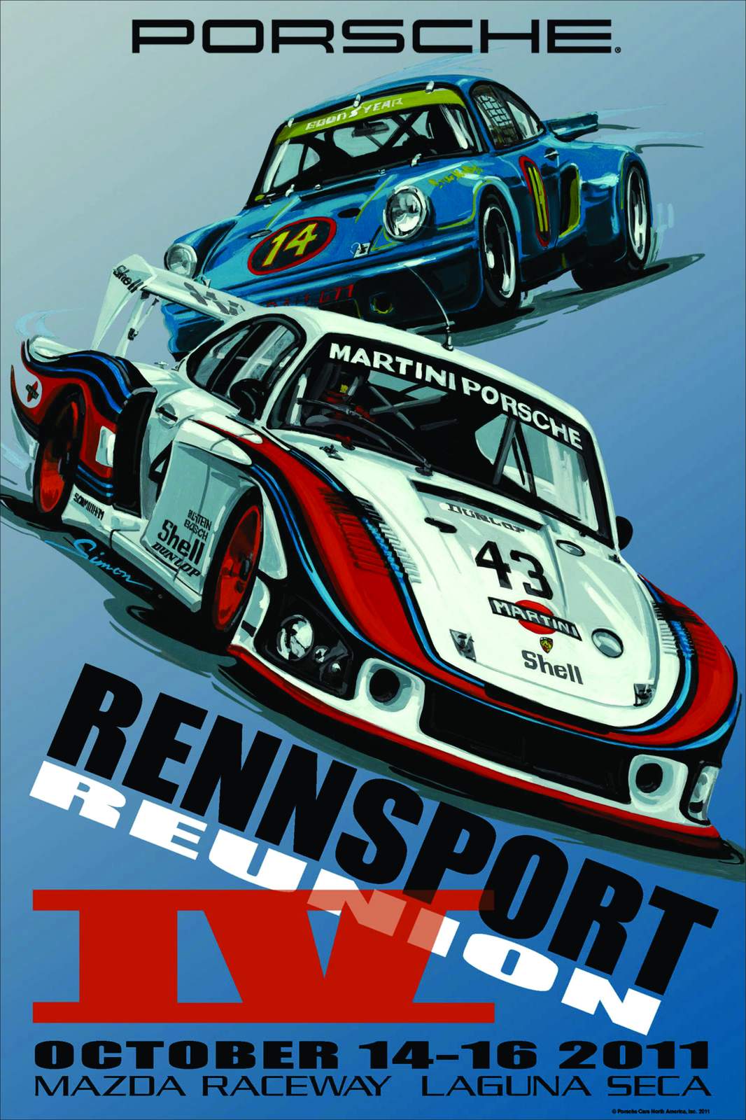 Vintage Porsche Racing Art Wall Art