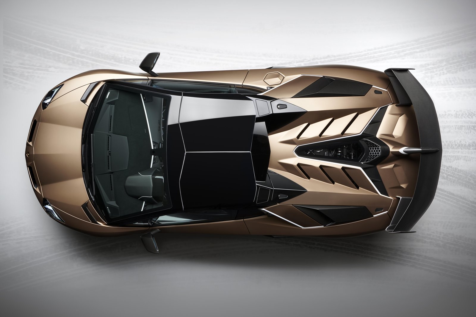 Luxury Gold Supercar Top View Wall Art