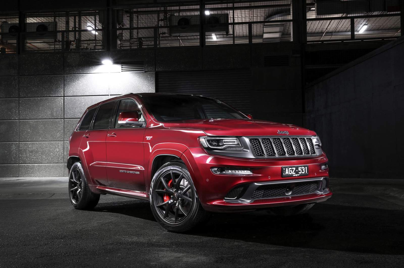 Red Jeep SRT Grand Cherokee Wall Art