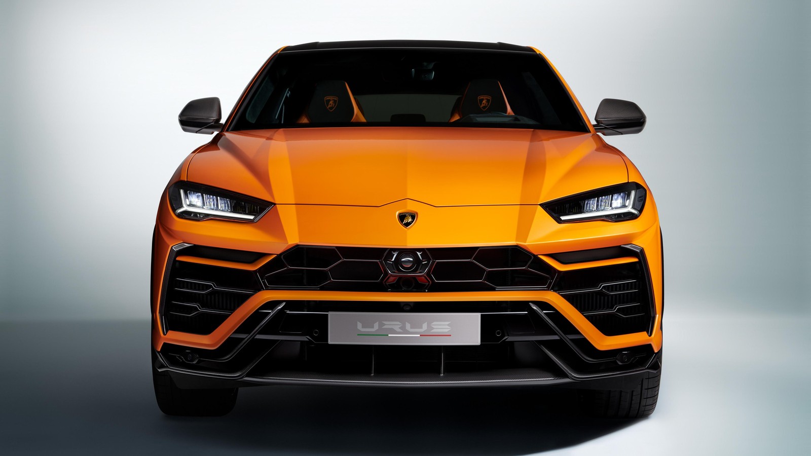 Bold Orange Lamborghini Urus Wall Art