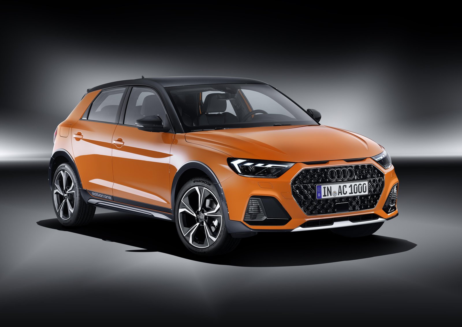 Audi Orange Sporty Car Metal Wall Art Wall Art