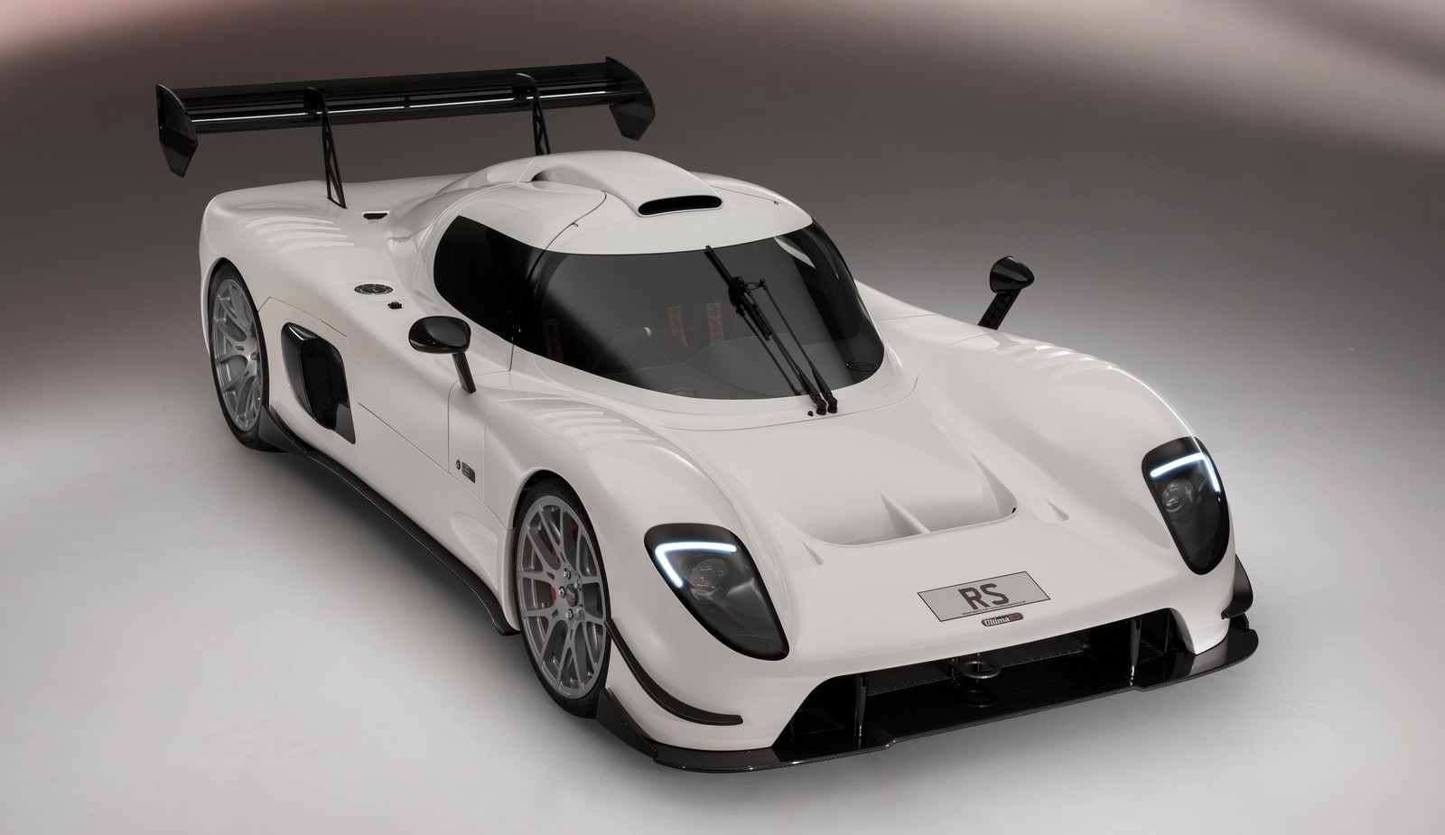 Sleek White Racing Car Wall Art