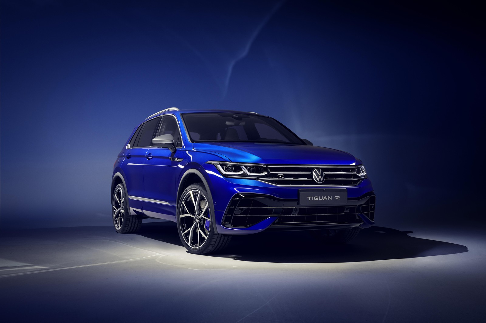 Bold Blue Tiguan R Line Automotive Wall Art