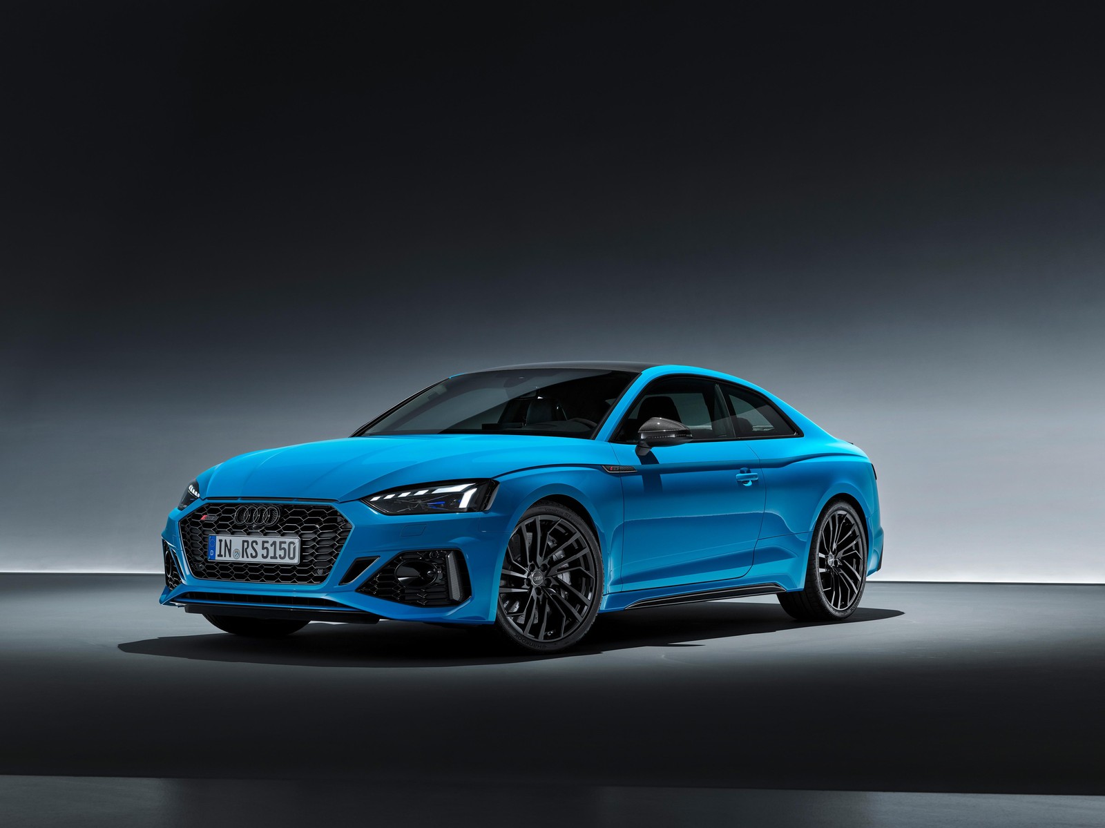 Electric Blue Audi RS5 Coupe Wall Art Wall Art