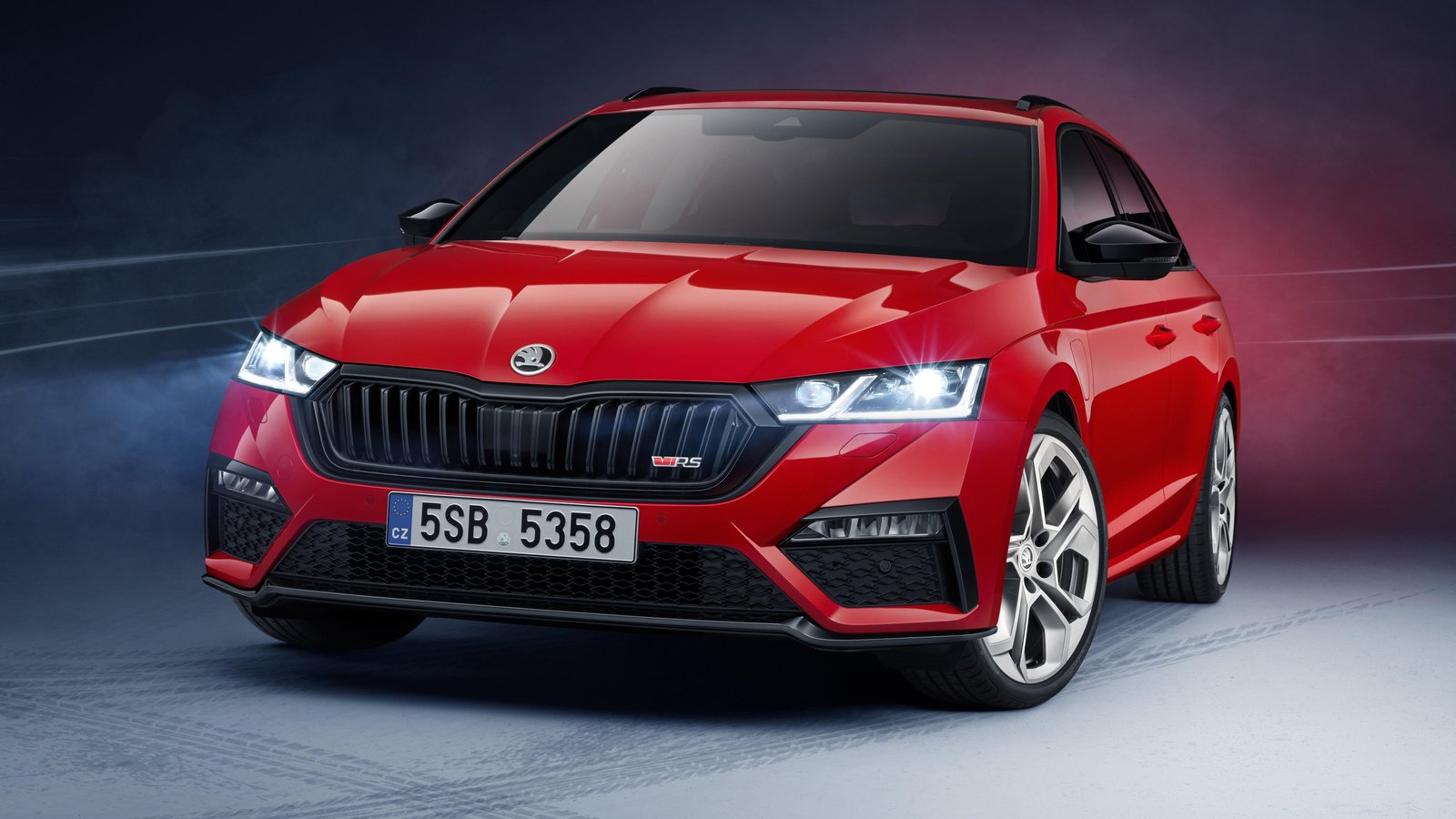 Dynamic Red Estate Car Wall Art