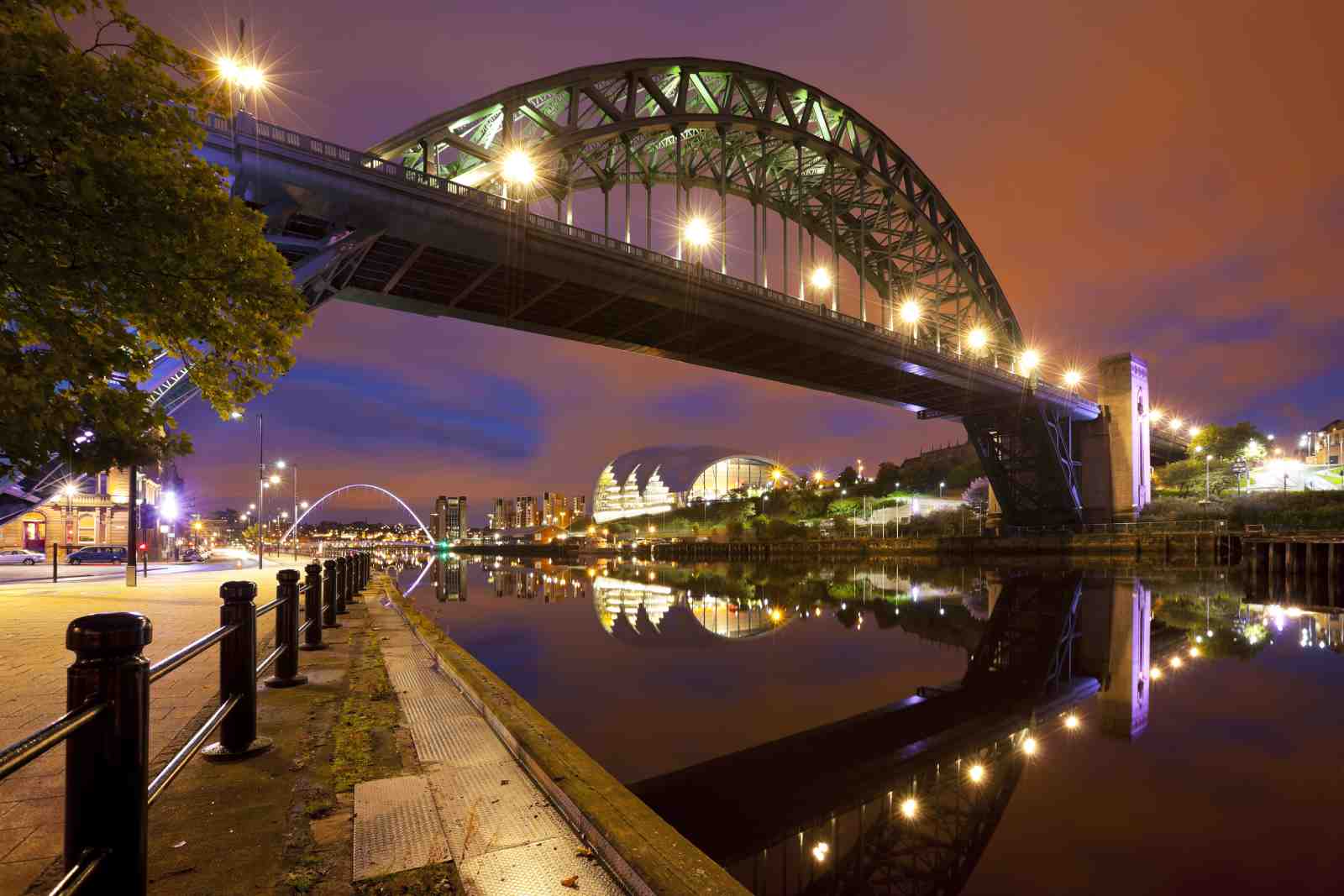 Tyne Bridge Nightscape Wall Art