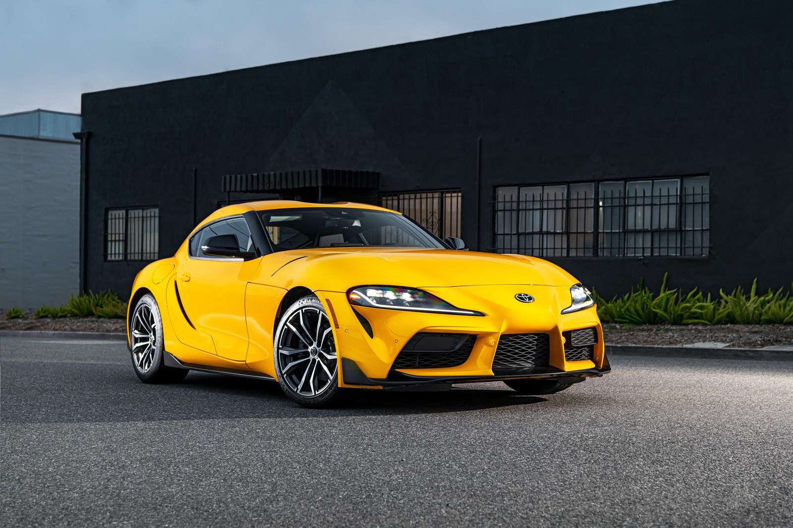 Vibrant Yellow Sports Car Wall Art