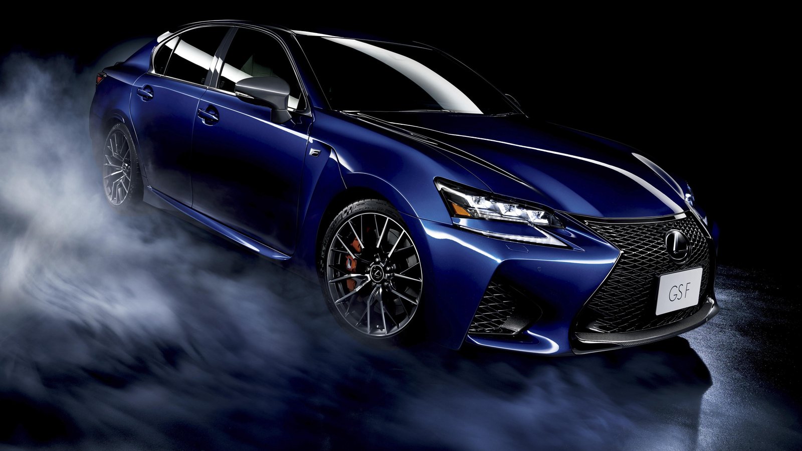 Luxury Blue Sedan Performance Wall Art