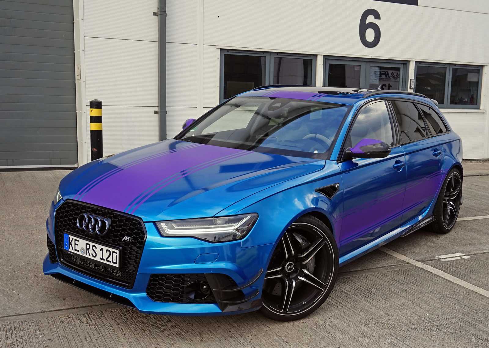 Electric Blue Performance Car Wall Art