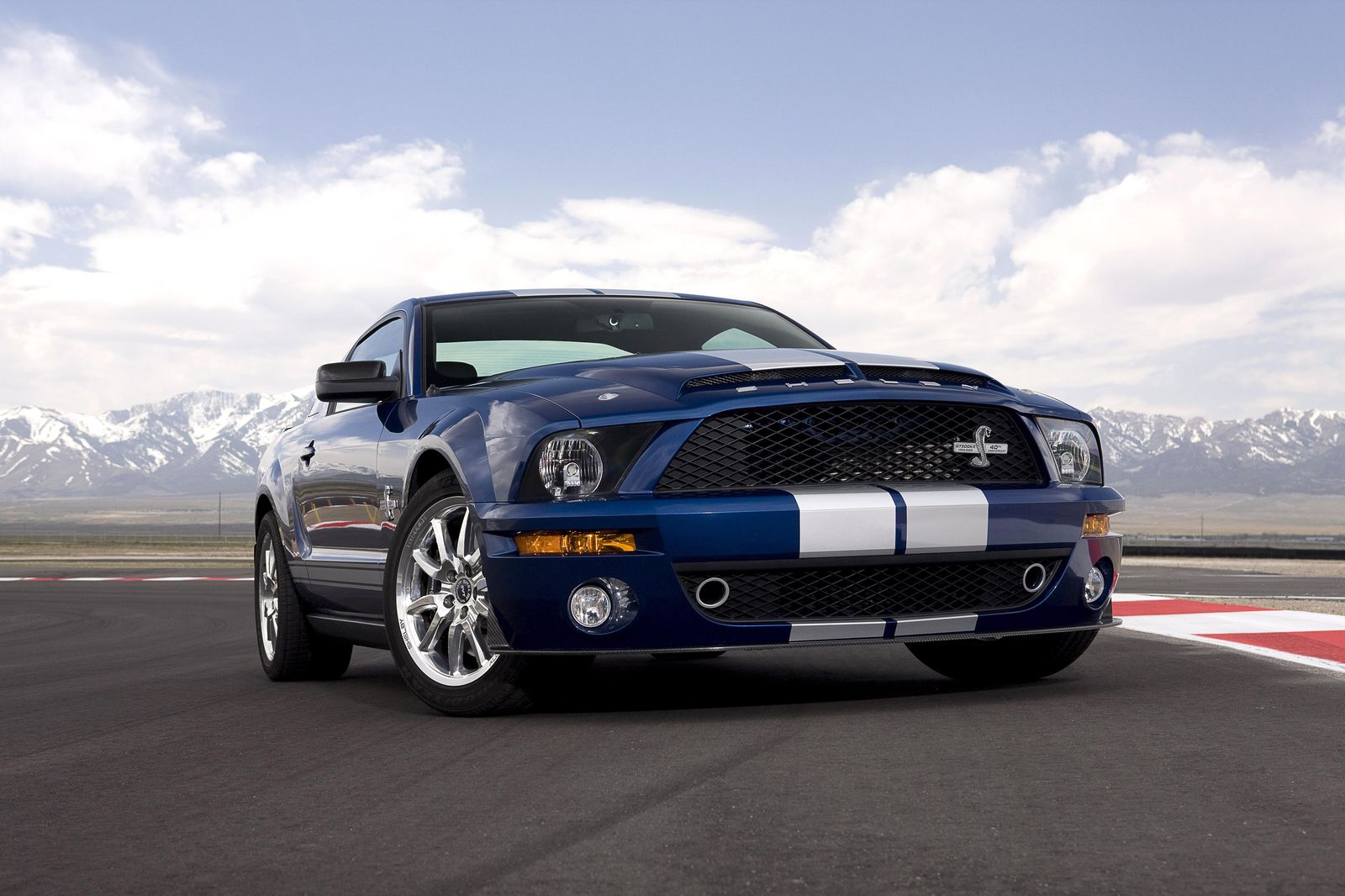 Blue Mustang Shelby GT500 Wall Art
