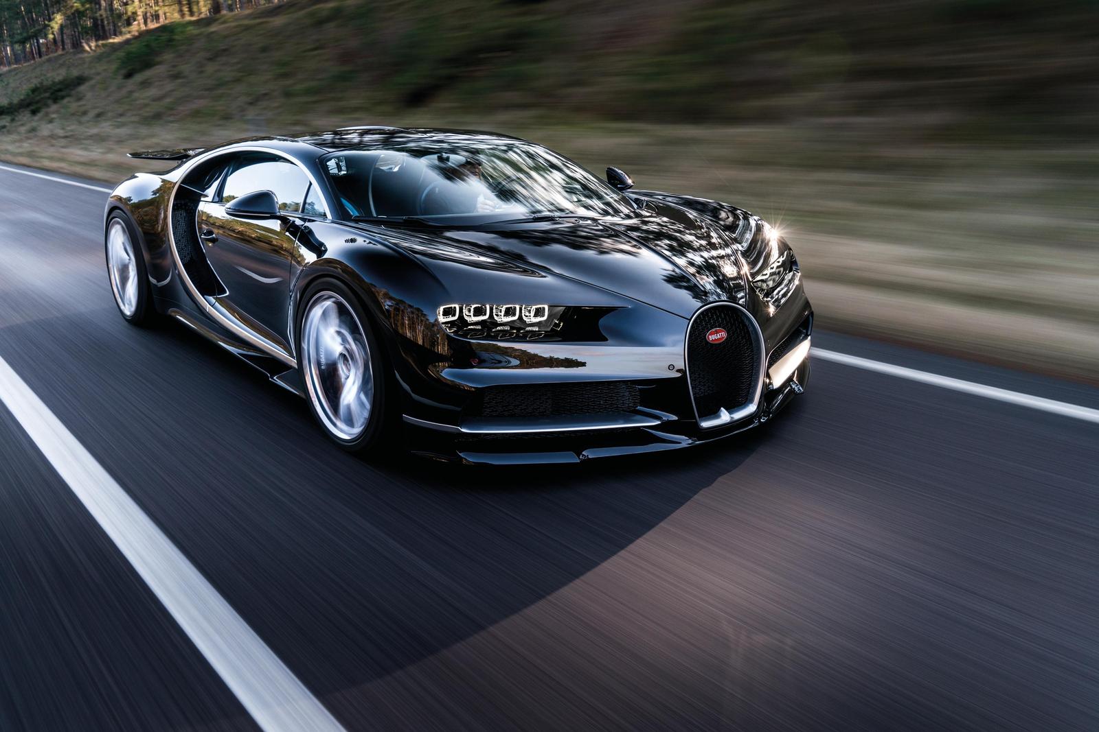 Bugatti Chiron Speed Abstract Black Wall Art